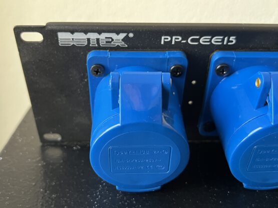 Botex PP-CEE15, 19inch panel 2HE 6 pcs CEE 3-pins - Afbeelding 2