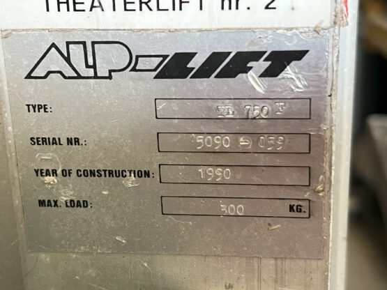 Alp-Lift  TL 750 F theater lift - Afbeelding 4