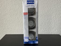Gamma set van 3 inbouwspots, richtbaar, halogeen 230 Volt