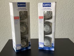 Gamma set van 3 inbouwspots richtbaar halogeen 230 Volt