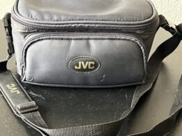 JVC camera tas blauw