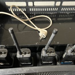 Motorola GP300 portofoon, set van 4 plus laders in krat