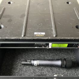 Sennheiser microport EM 3031 nr 3 ontvanger in case met handheld (zender)