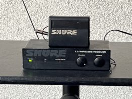 Shure L3 wireless receiver plus bodypack transmitter