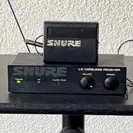 Shure L3 wireless receiver plus bodypack transmitter