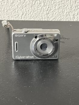 Sony DSC-W55 fotocamera met lader en data kabel