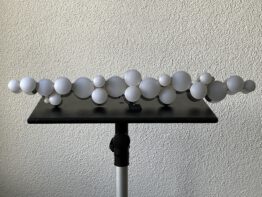 Wandlamp bolletjes chroom