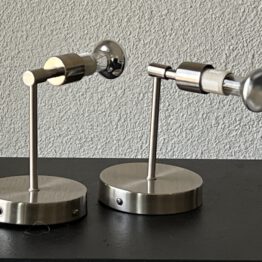 Set van 2 Kenwell Moderne Wandspots – Geborsteld Staal (Inclusief Lampjes)